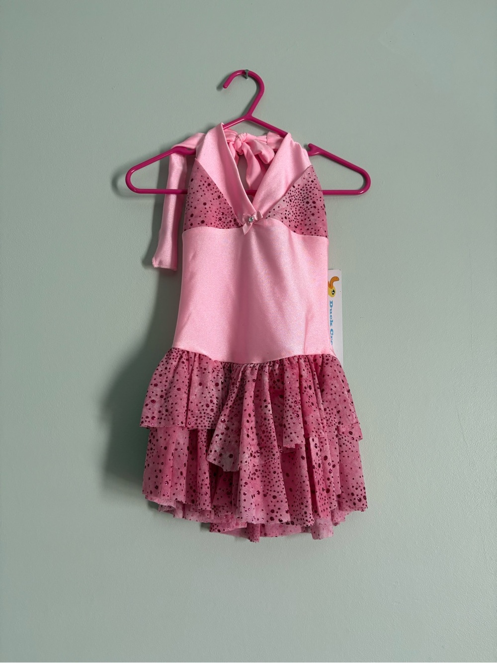 Pink Sparkle Halter outfit